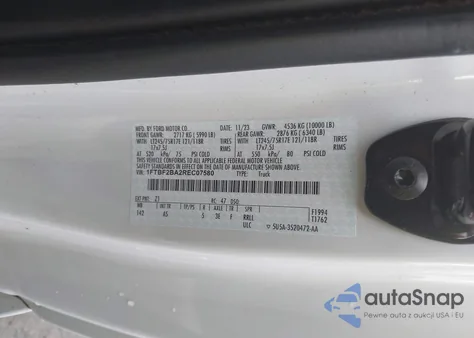 2024 Ford F250 Super Duty z USA, uszkodzony, nr VIN 1FTBF2BA2REC07580